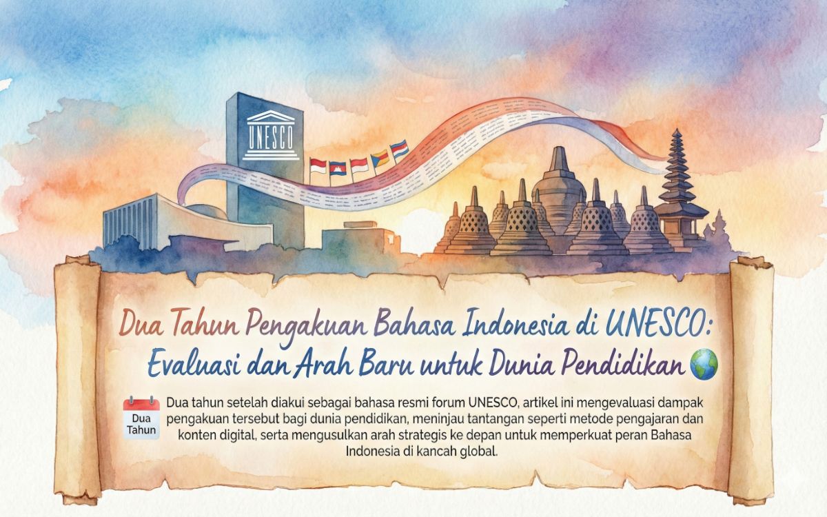 Dua Tahun Pengakuan Bahasa Indonesia di UNESCO: Evaluasi dan Arah Baru untuk Dunia Pendidikan
